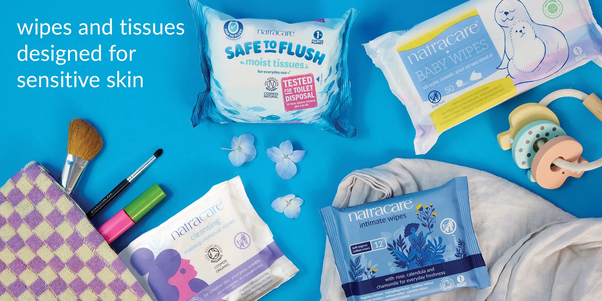 natracare organic wipes and paper tissues designed for sensitive skin
