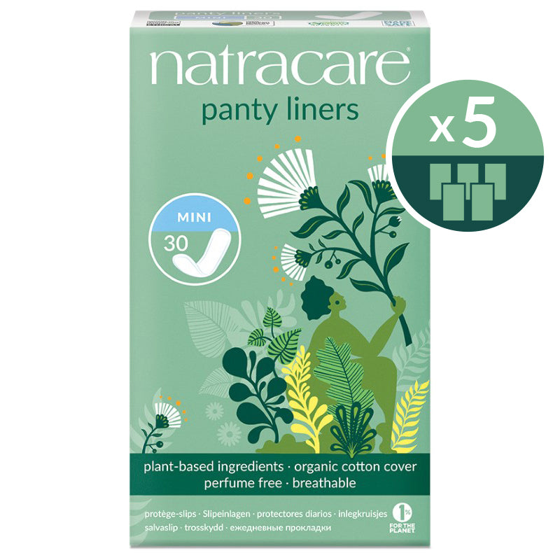 Natracare mini panty liners 5 pack bundle