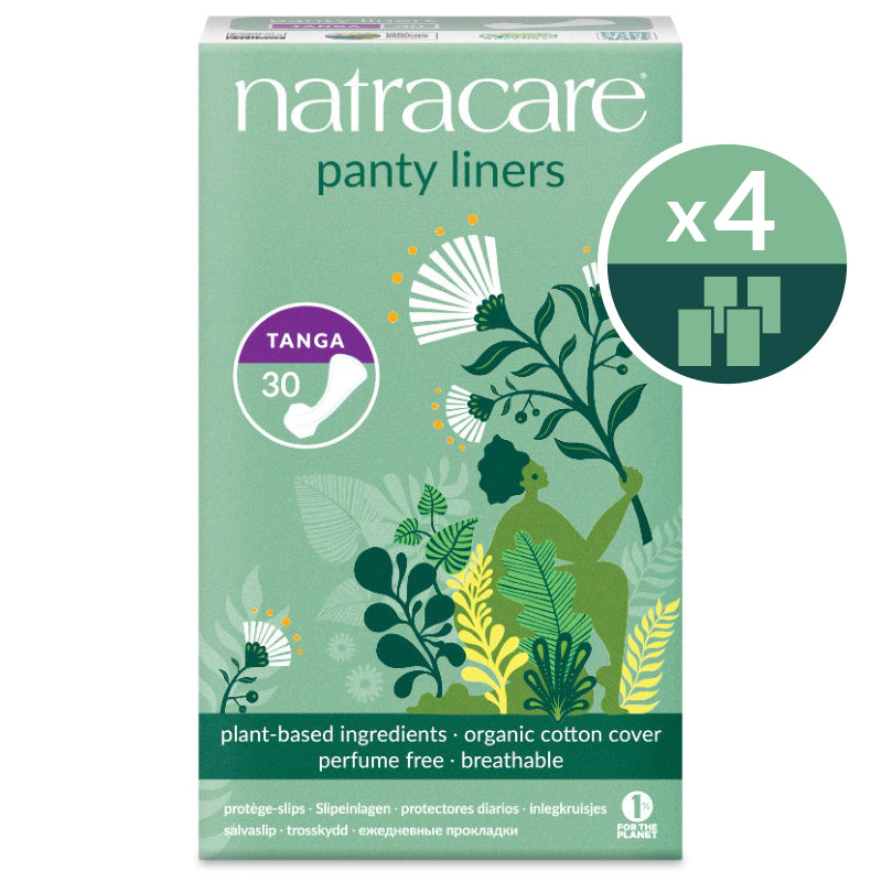 Natracare tanga thong panty liners 4 pack bundle