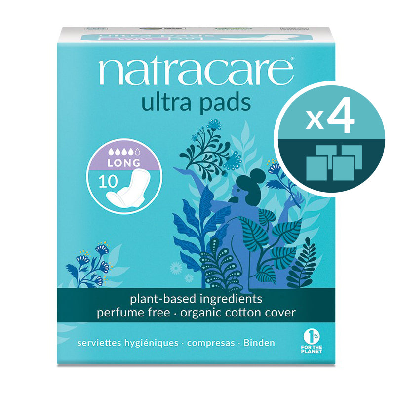 Natracare ultra pads long 4 pack bundle