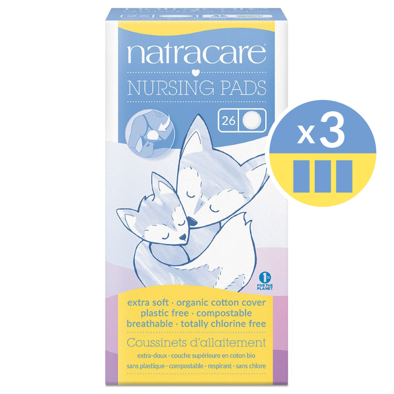 Natracare nursing pads 3 pack bundle