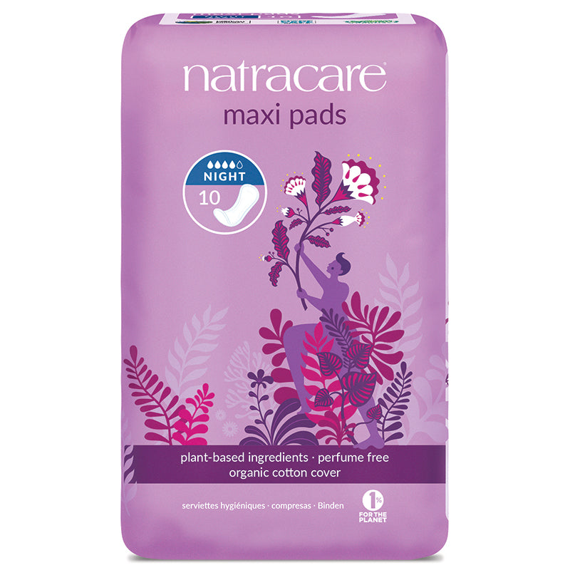 Natracare Maxi Pad Night Time pack