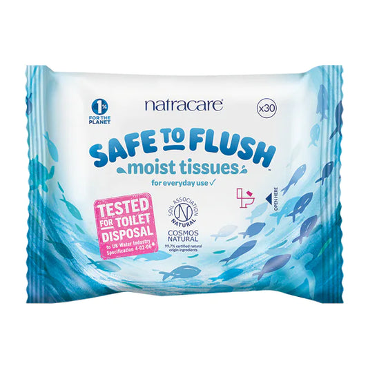 Safe to Flush Moist Tissues