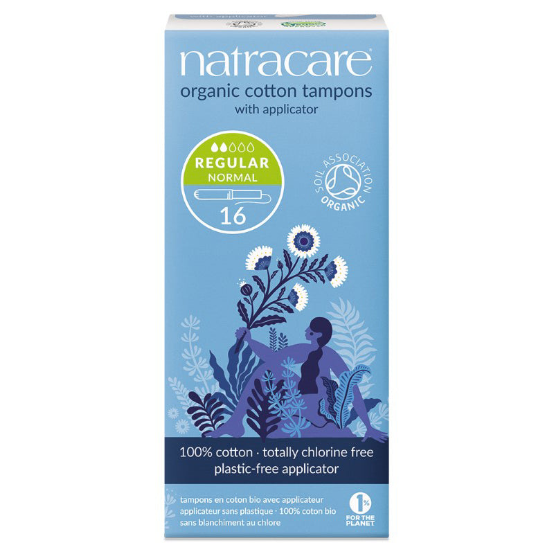 Buy Organic Cotton Tampons with Card Applicator Natracare Shop