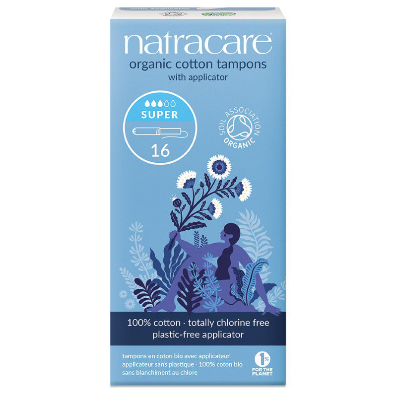 Natracare organic applicator tampons super pack