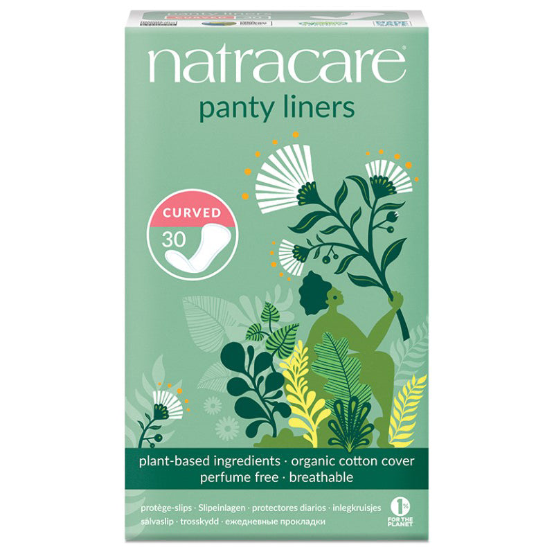 Natracare curved panty liners pack