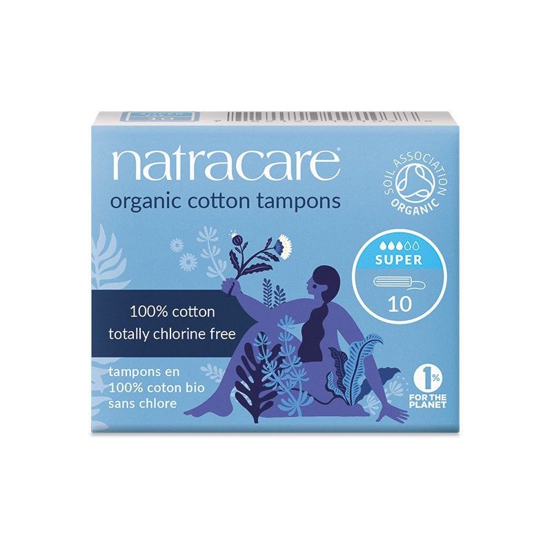 Natracare super non-applicator organic tampons mini pack