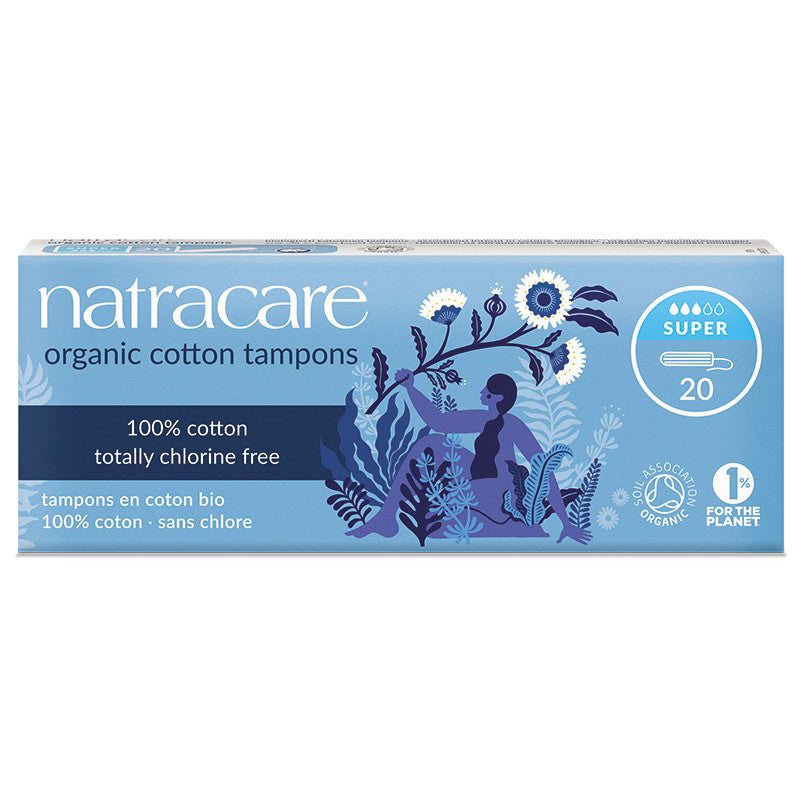 Natracare non-applicator organic tampons super pack